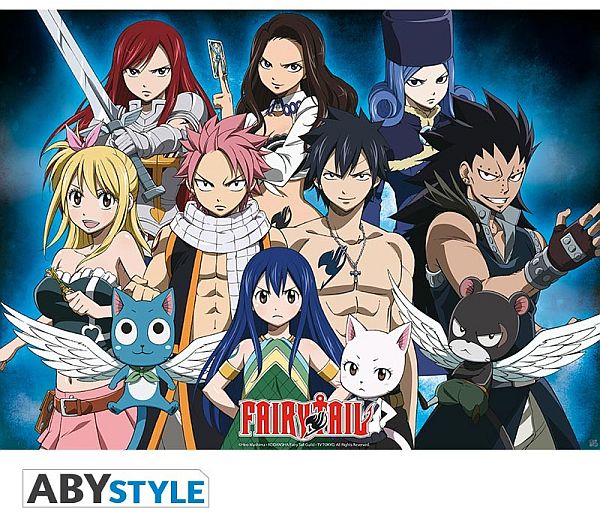 Fairy Tail "Guild Group" Plakat 52x38cm - Fantastisk tilbud!