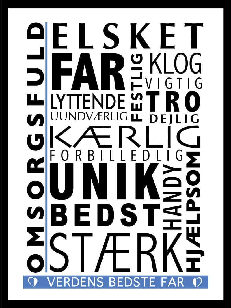 Far Citat Plakat – Den perfekte gave til din far!