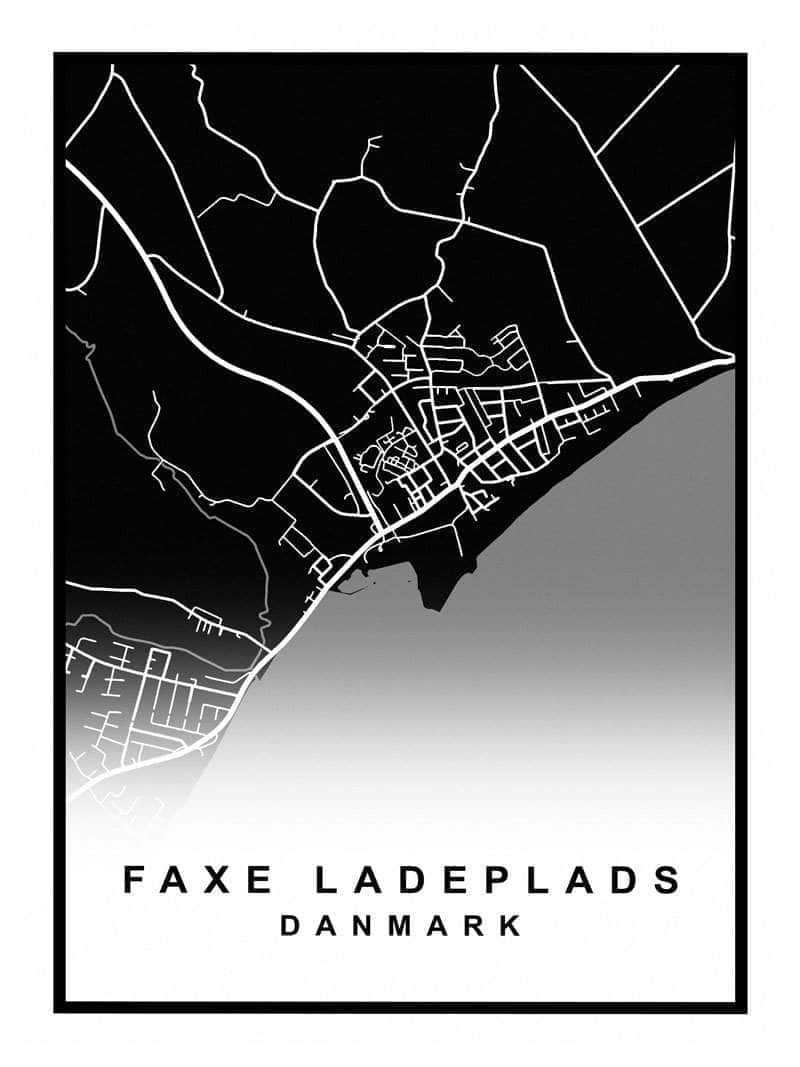 Faxe Ladeplads Kortplakat – Udforsk Din Elskede By!