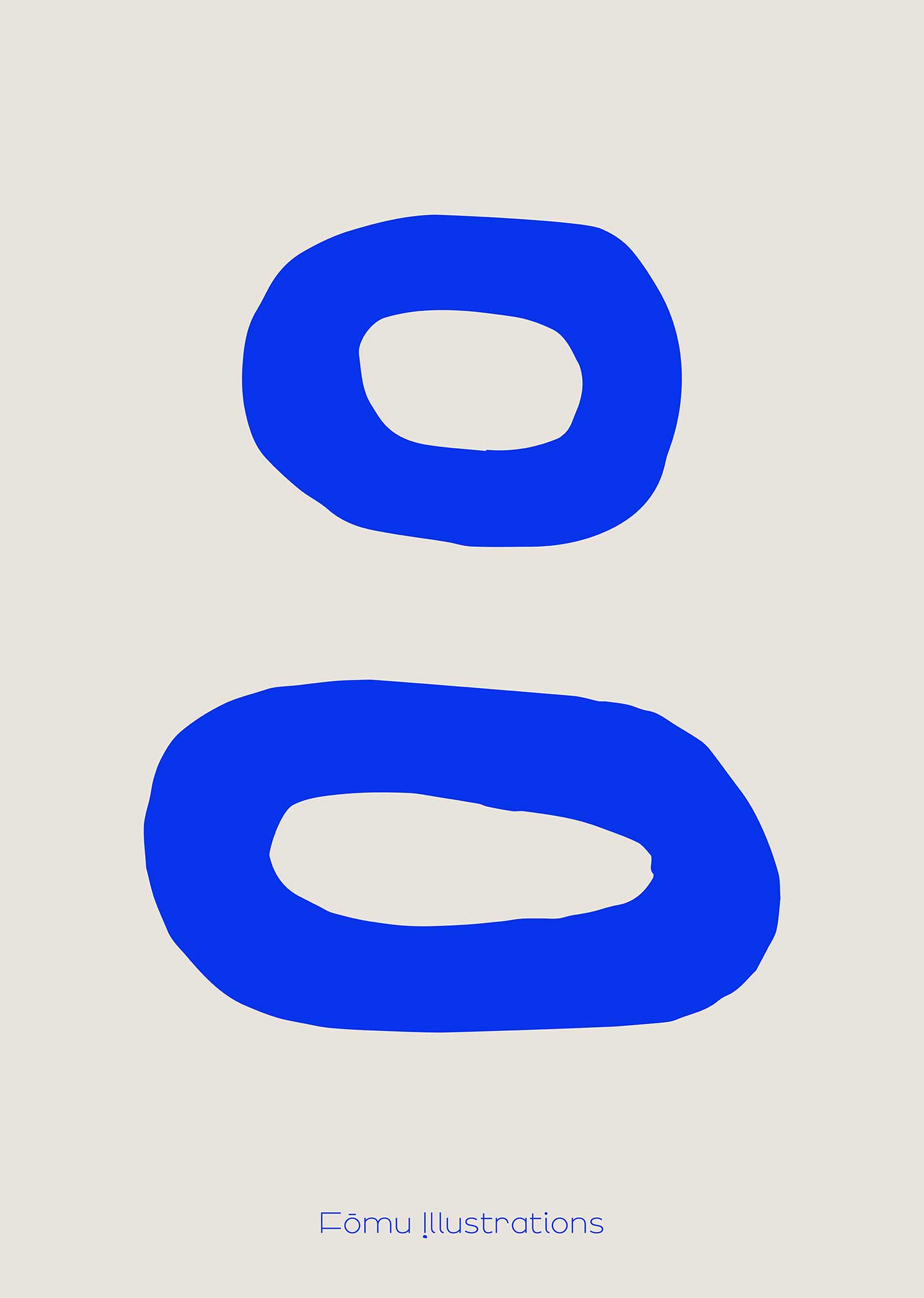 Circles Blue – Unikt Kunstværk til Dit Hjem og Gaveidé