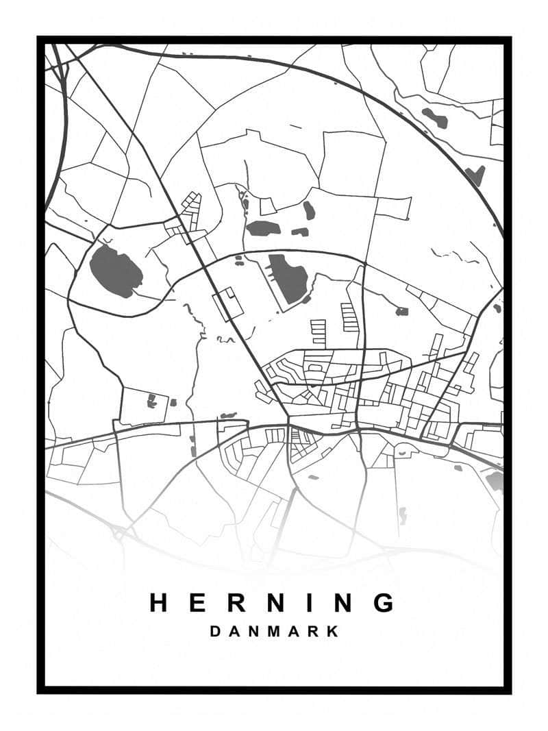 Herning Kortplakat – Oplev Byens Detaljer!