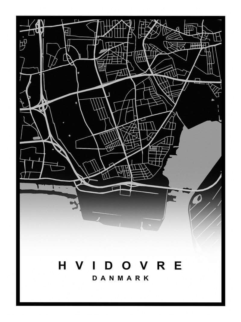 Hvidovre kortplakat – den ideelle gave til byens fans!