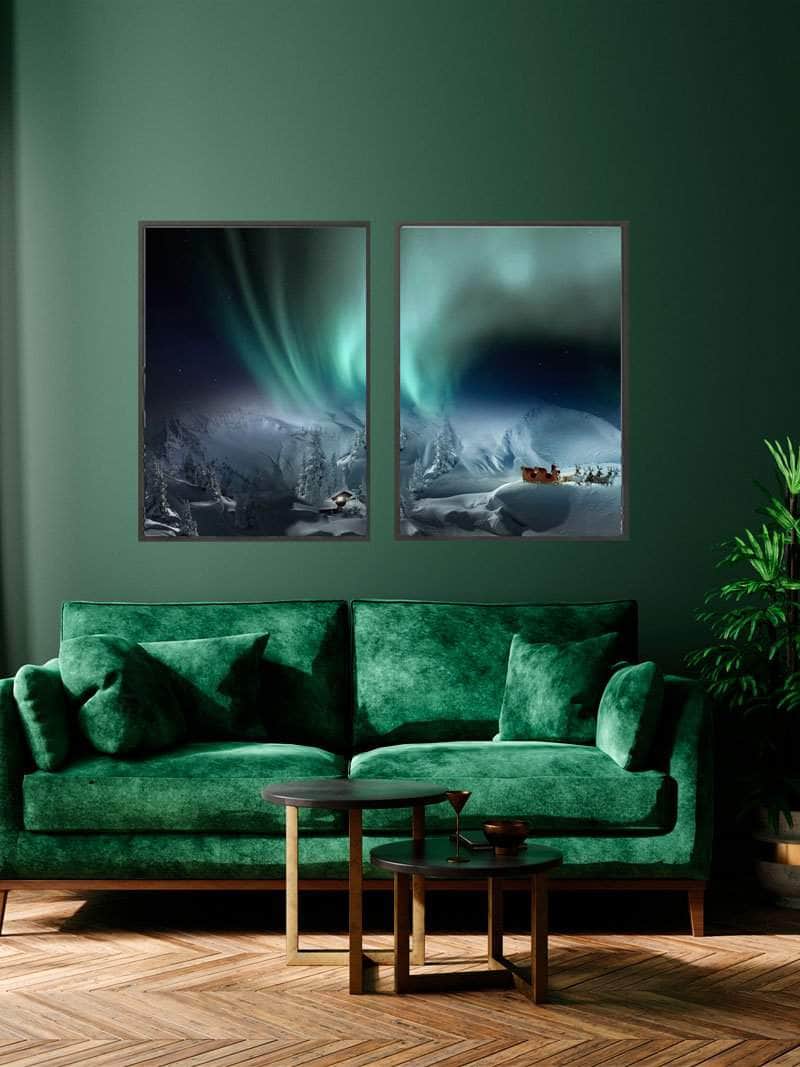 Julemandens hytte plakat – Skab julestemning derhjemme!