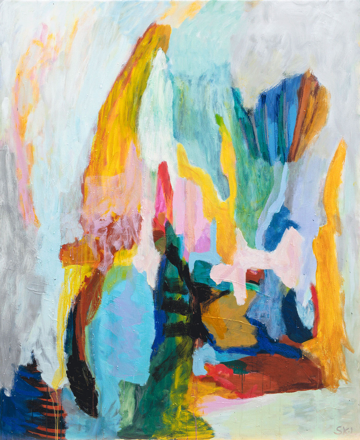 Kunsttryk "Making Me Happy" af Svend Kindt-Larsen