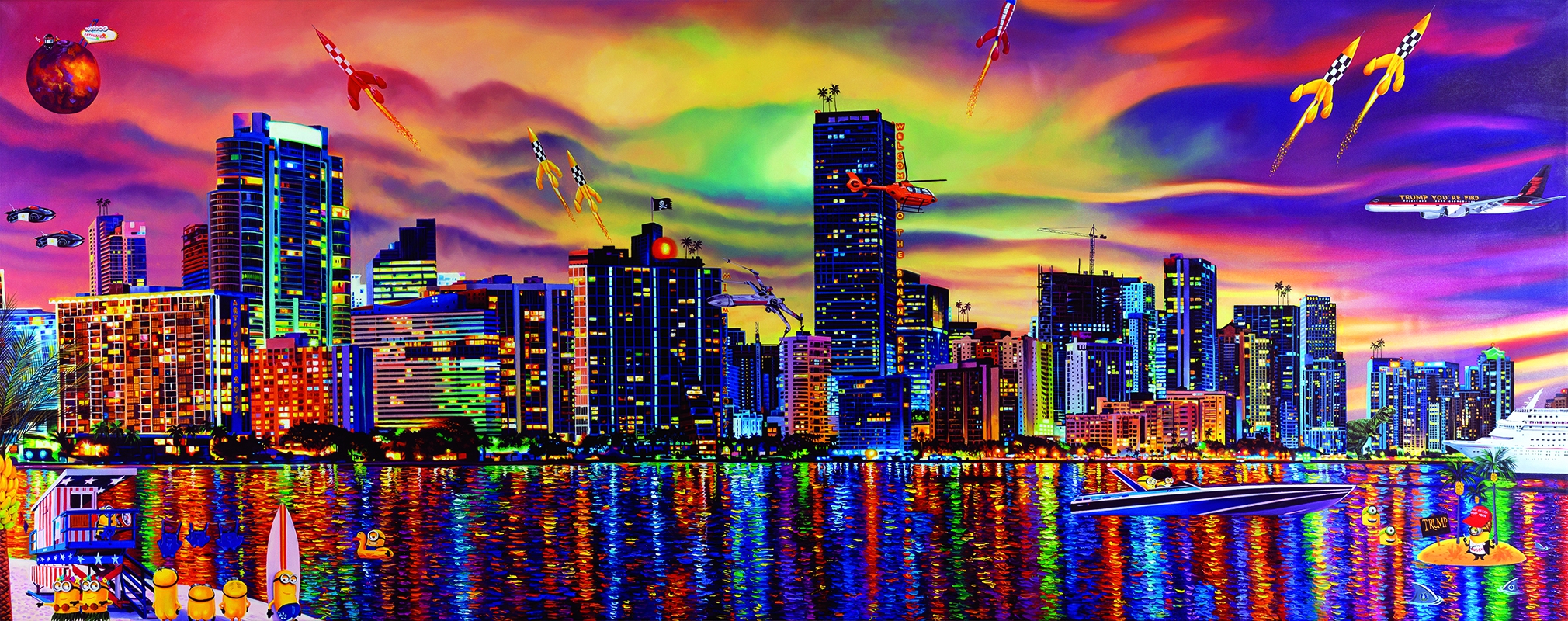 Miami Spice Kunsttryk – Farverig Pop Art til Dit Hjem