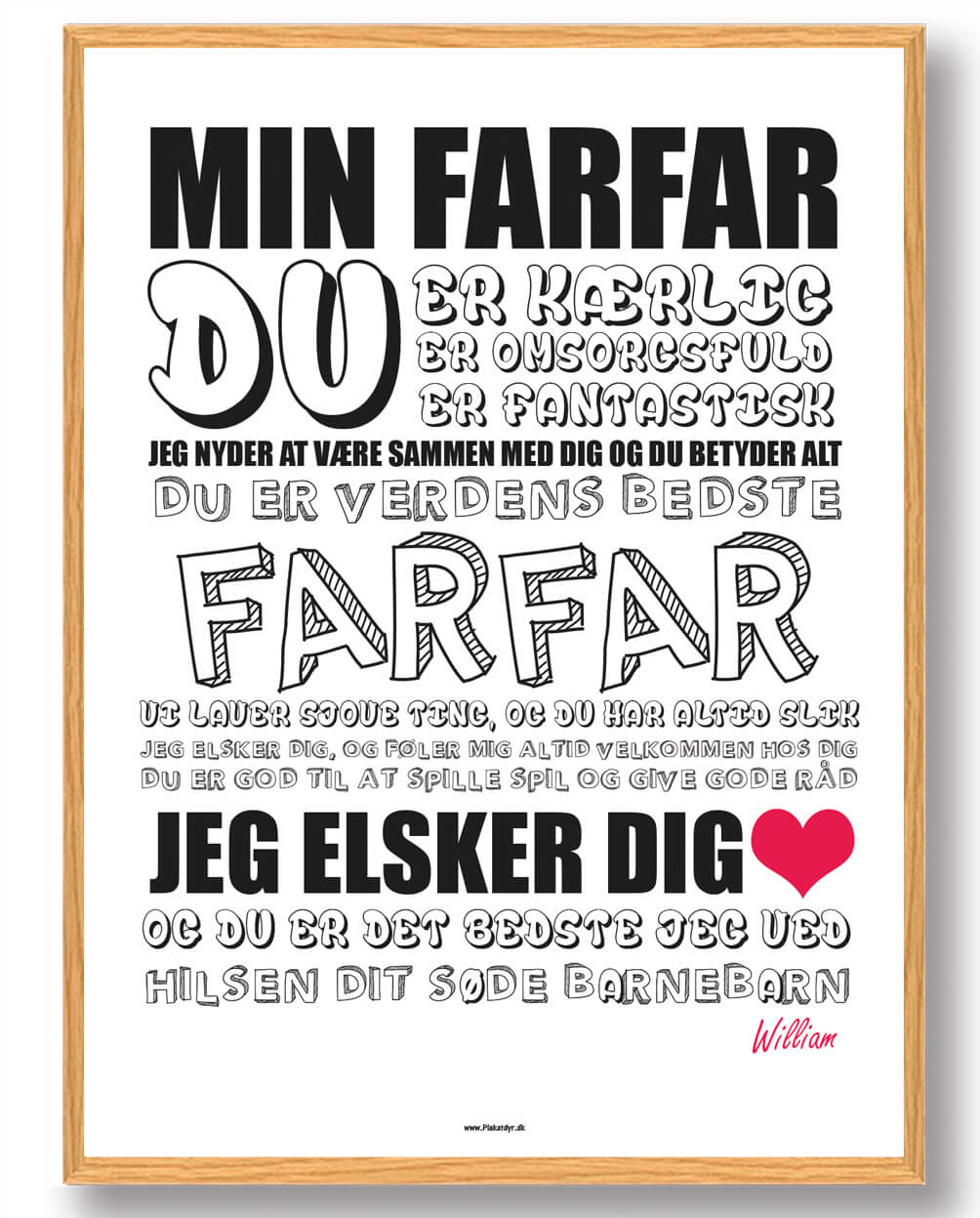 Personlig Plakat til Fars Dag – Giv din Farfar et Smil