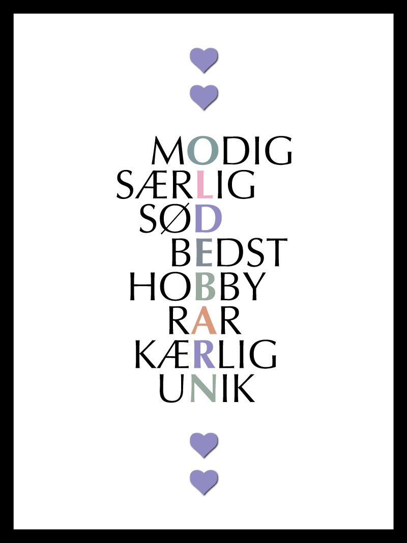 Oldebarn Citat Plakat – Den perfekte gave til bedsteforældre!