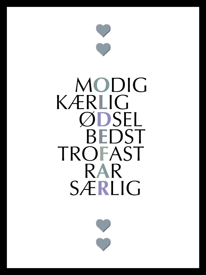 Oldefar Citat Plakat – Den perfekte gave til bedstefar