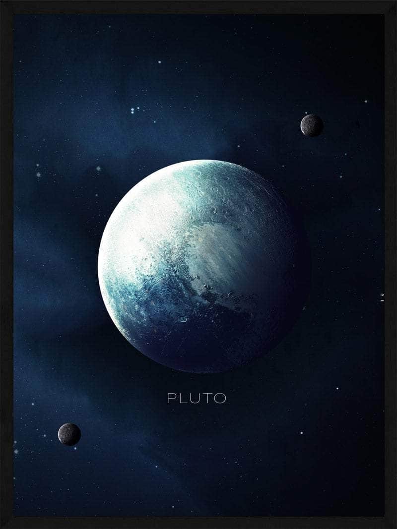 Plakat af Pluto – Bring Universet Ind i Dit Hjem