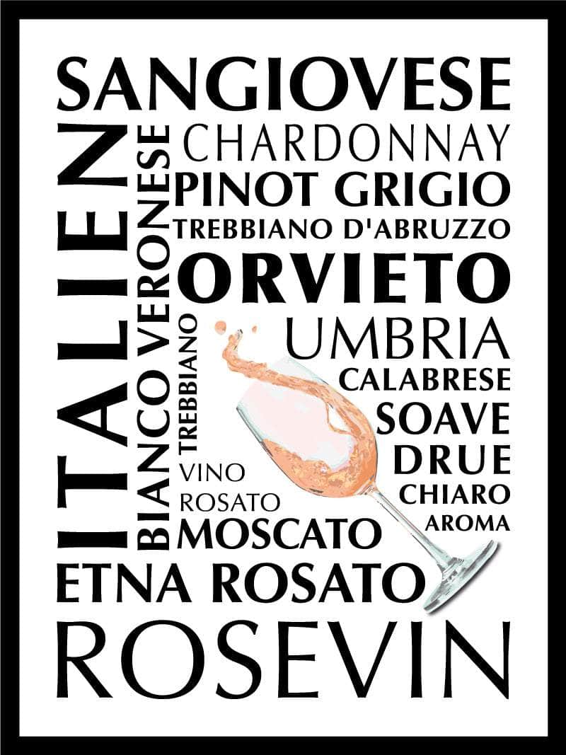 Rosé Plakat Italien – Et must for vinelskere!