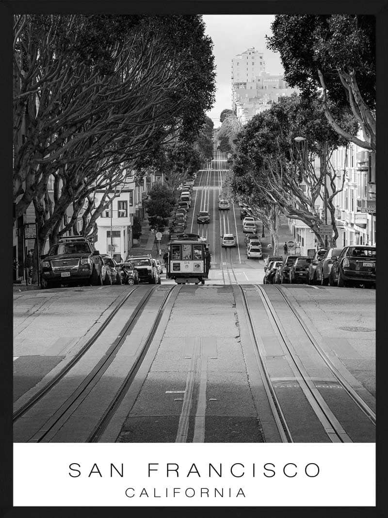 San Francisco Plakat – Udsigt til storbyen i dit hjem