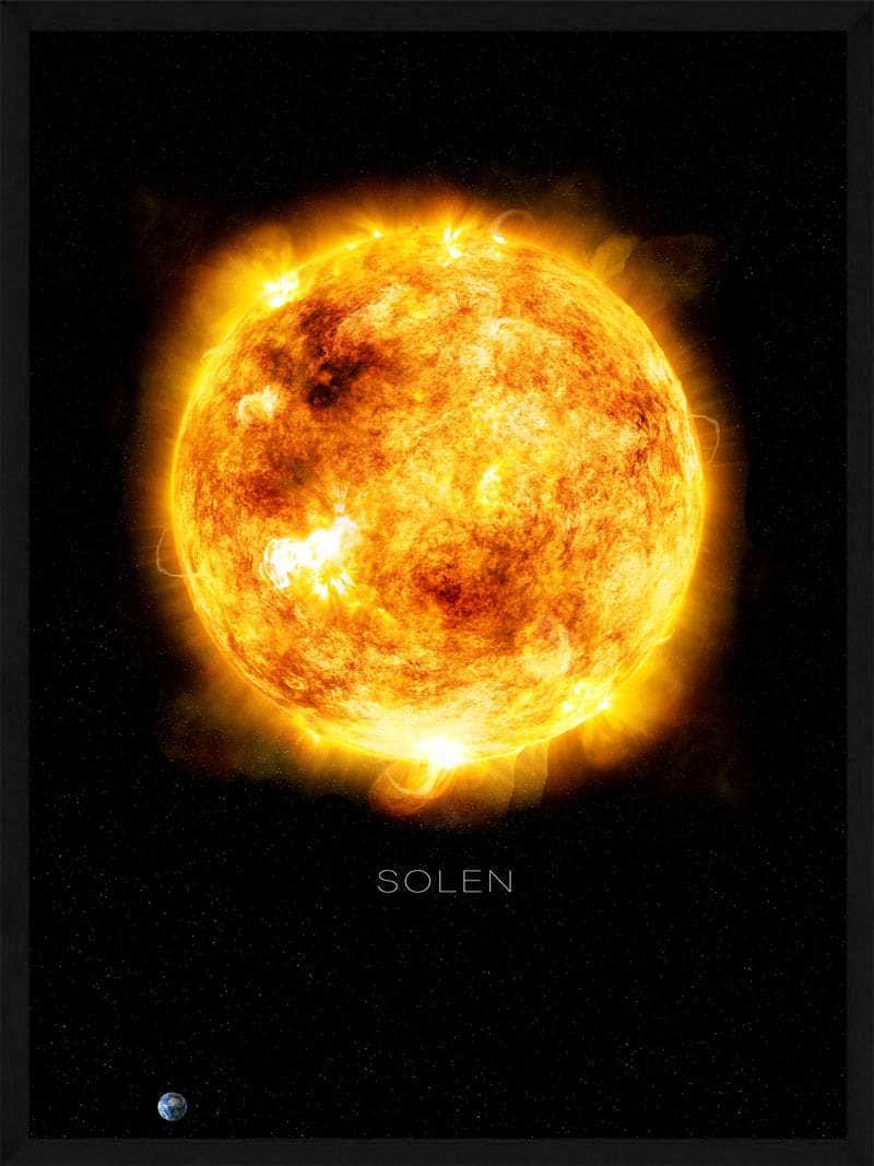 Solen Plakat – Mystisk Univers til Dit Hjem