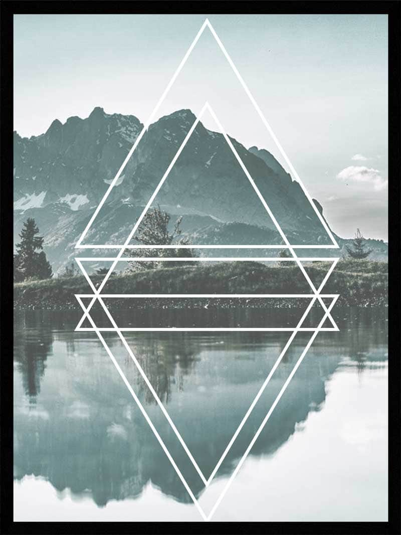Stilhed i Naturen – Elegant Plakat til Dit Hjem
