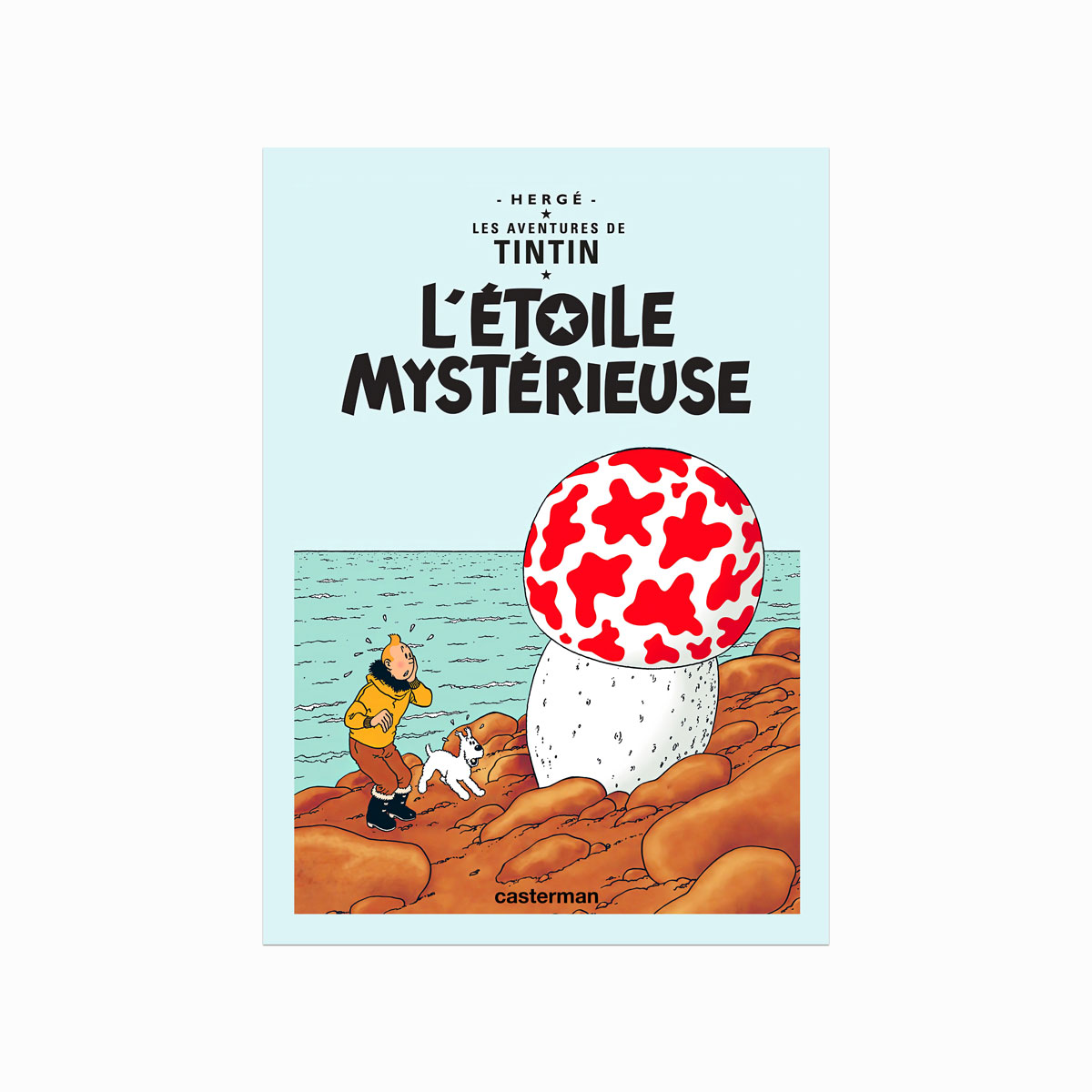 Tintin plakat – L'Étoile mystérieuse (1942) på tilbud!