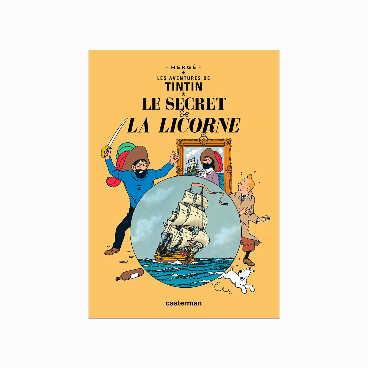 Tintin plakat - Le Secret de La Licorne (1943) på udsalg!