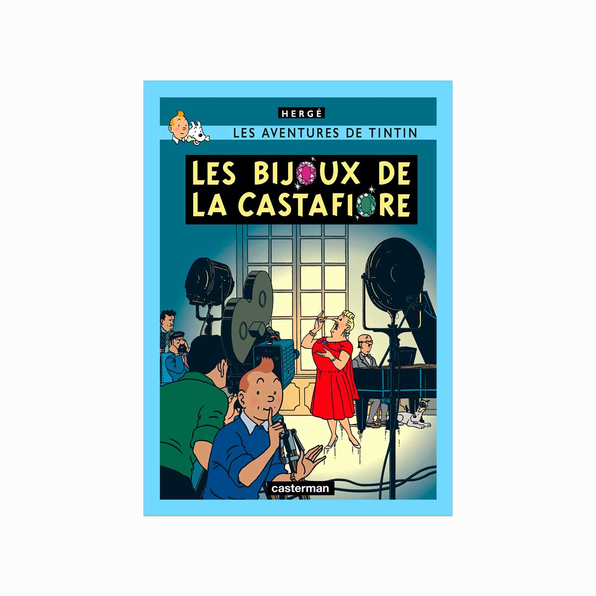 Tintin plakat – Les Bijoux de la Castafiore på tilbud!