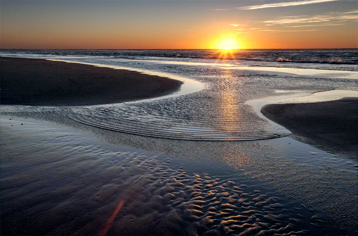 Vesterhavet Solnedgang – Smuk Fotokunst til Dit Hjem