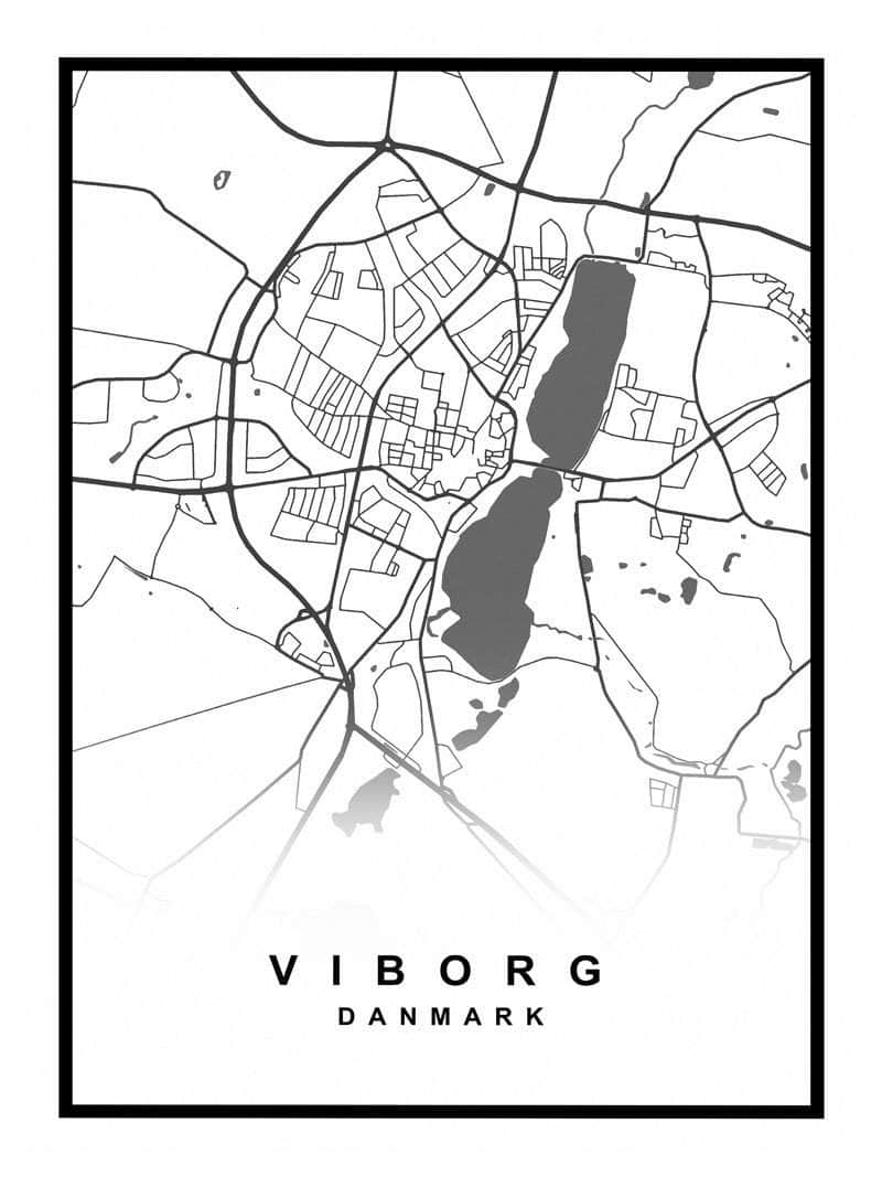 Viborg Kortplakat – Udforsk Din Elskede By!