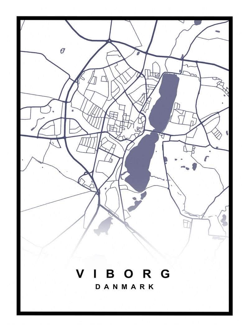 Viborg Kortplakat – Udforsk byens skønhed i detaljer!