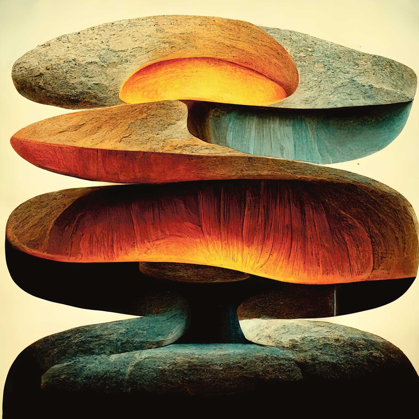 Voluminøst Kunstværk fra Yoma.emptylands - Unik Atmosfære