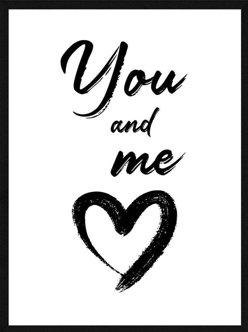You and Me Plakat - Gaveidé til en særlig person