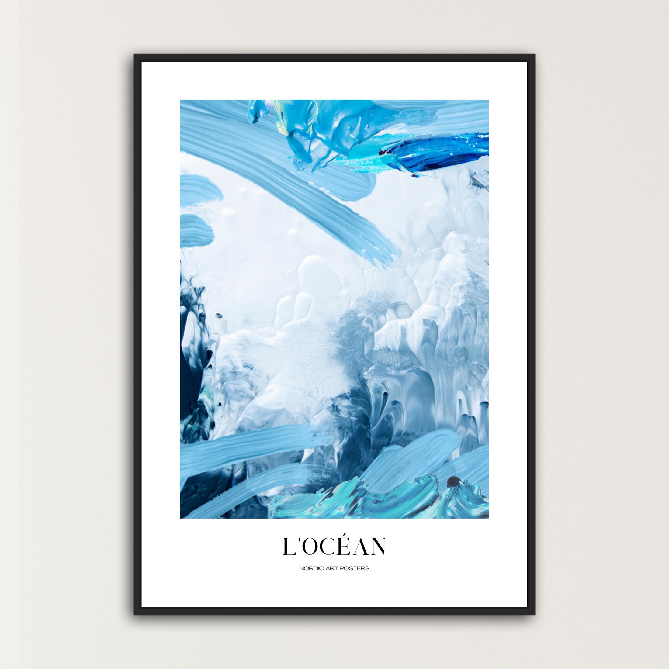 Abstrakt Plakat - Locéan 50x70cm til Dit Hjem