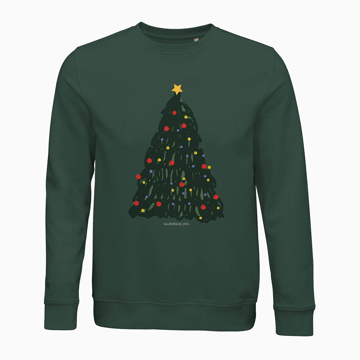 Jule sweatshirt med dansk tekst til hyggelige stunder