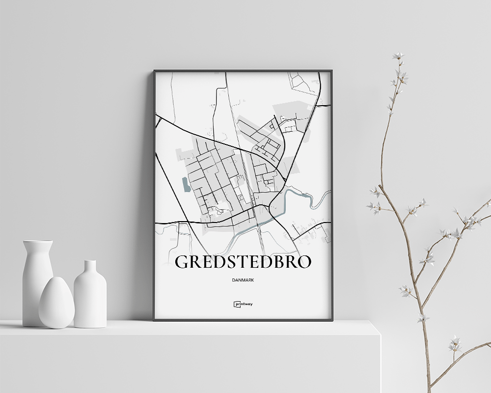 Gredstedbro Plakat 21x30 cm – Unik Indretning til Hjemmet