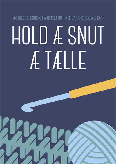 Hold æ Snut – Hækling A5 Plakat fra Mutmut på tilbud!