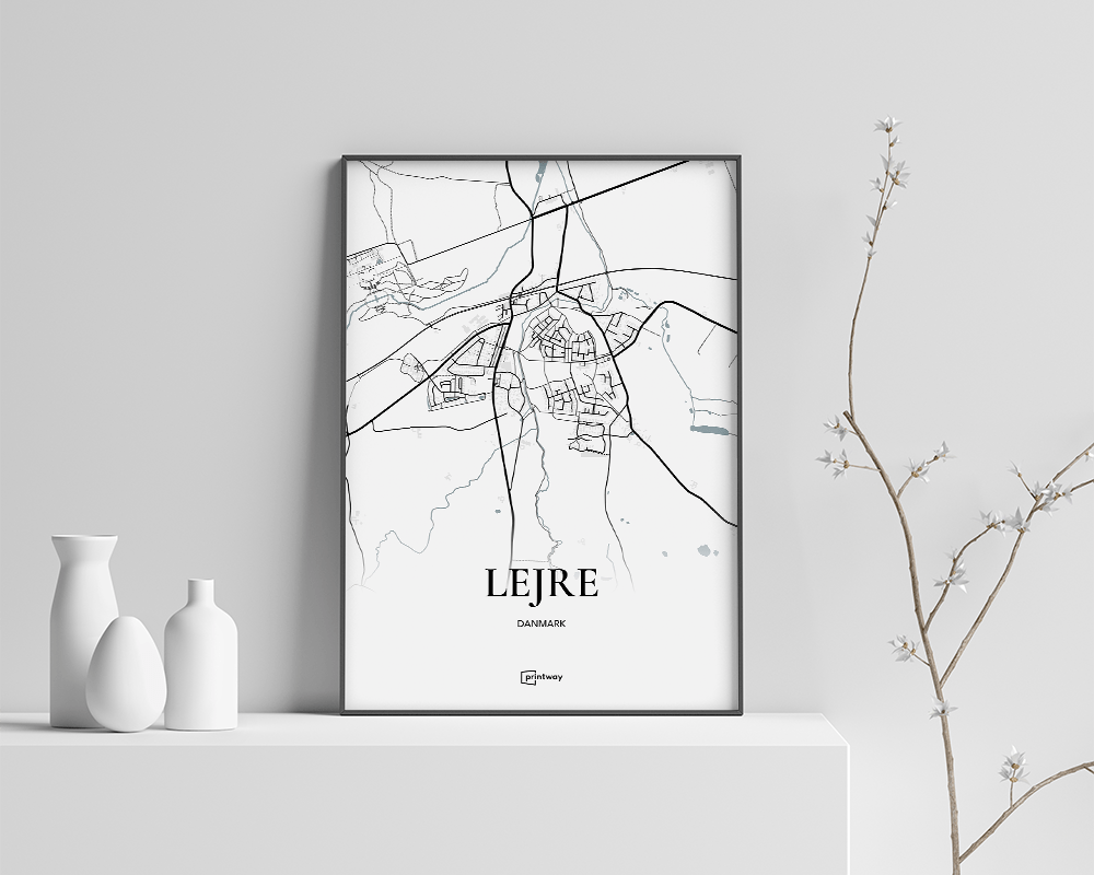 Lejre Plakat 21×30 cm – Minimalistisk Vægkunst til Hjemmet