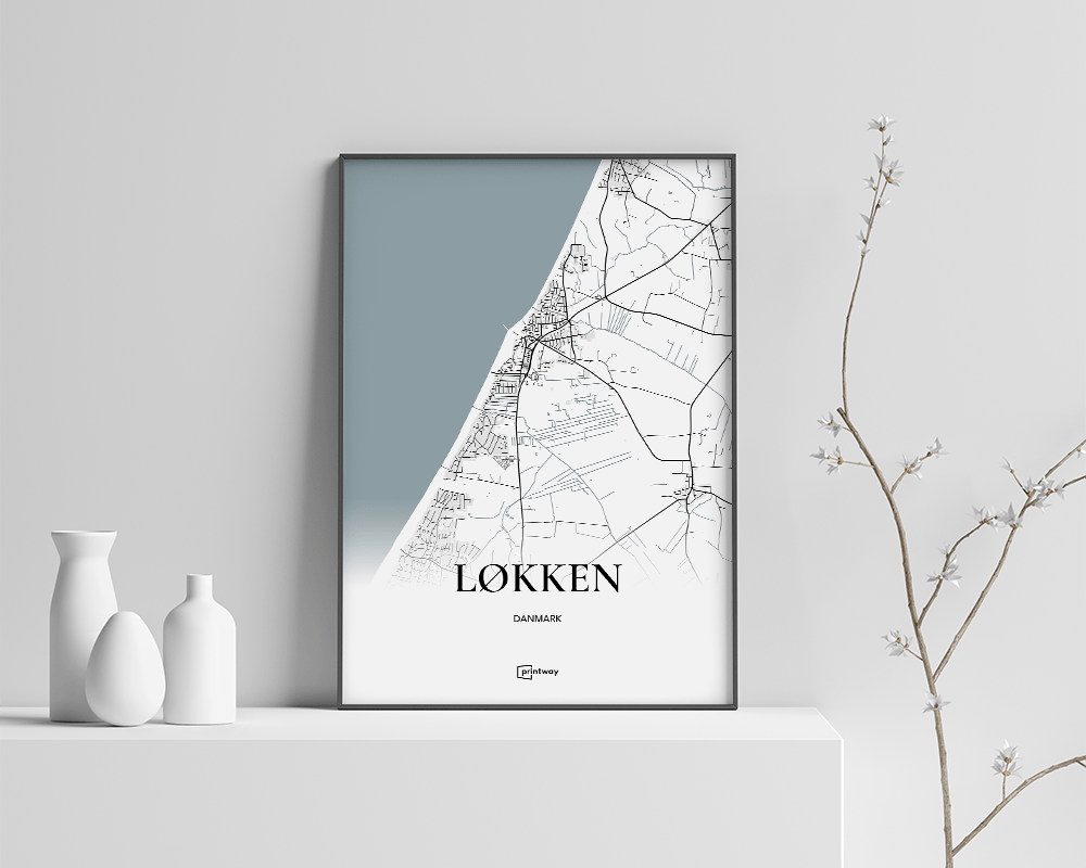 Løkken Plakat A4 – Minimalistisk Indretning til Dit Hjem