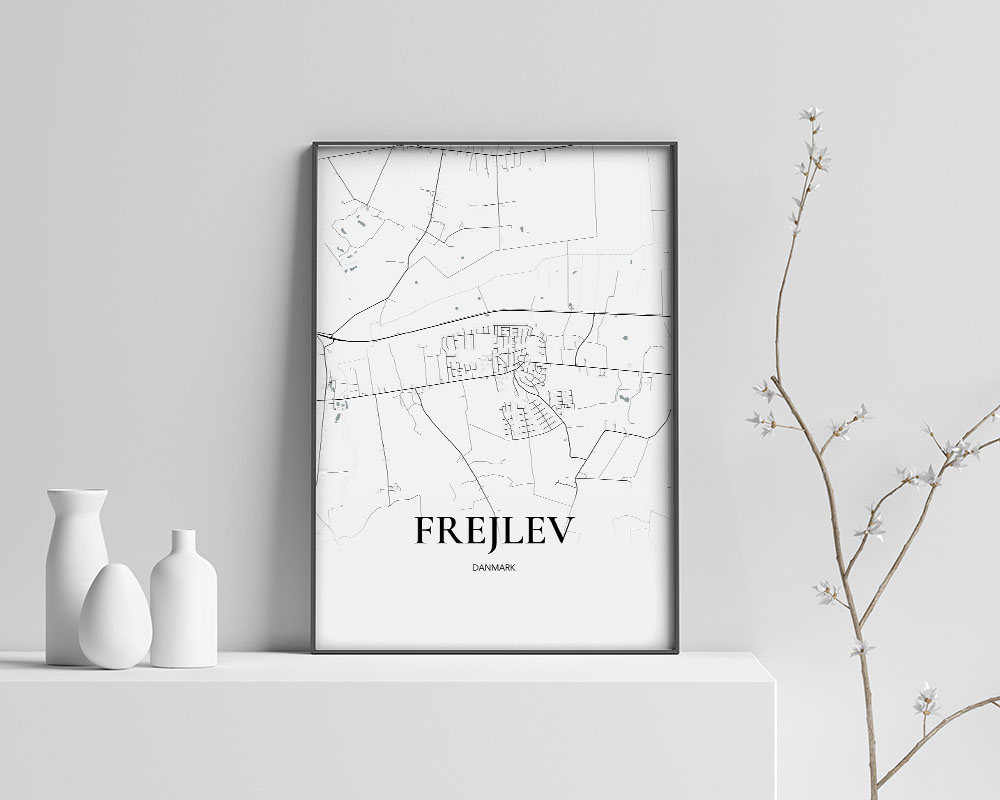 Frejlev Plakat 70x100 cm – Minimalistisk Elegance til Dit Hjem