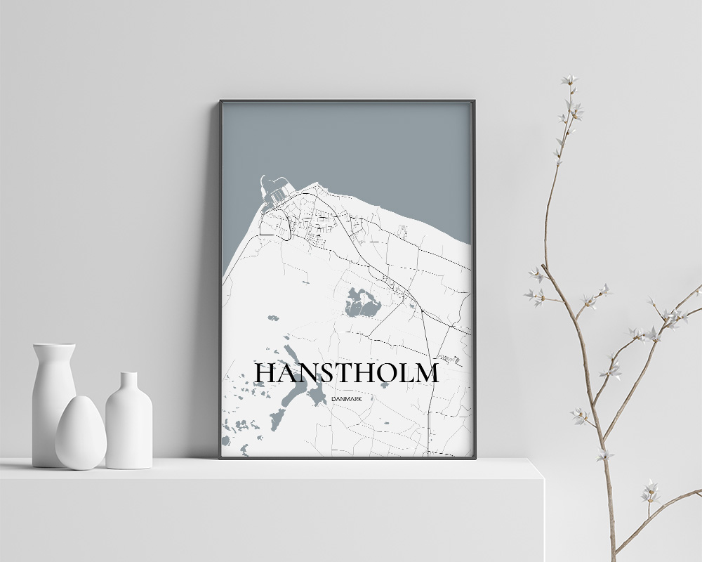 Hanstholm Plakat A4 – Minimalistisk Kunst til Dit Hjem