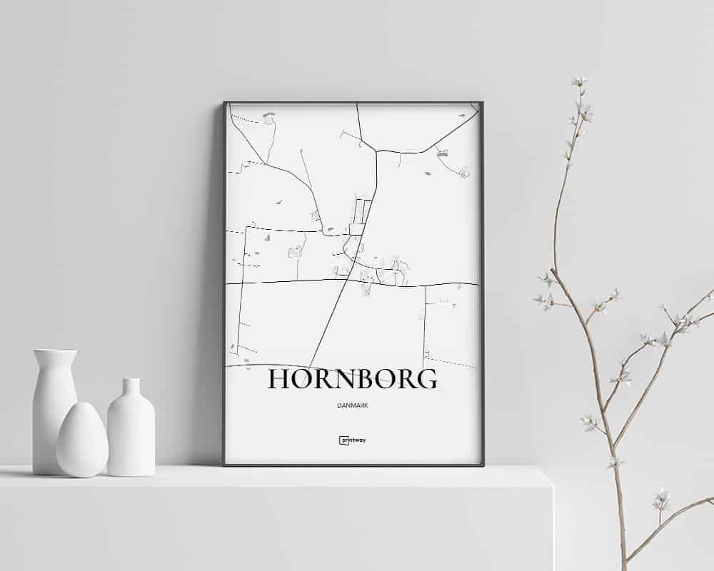 Hornborg Plakat 21x30 cm - Minimalistisk Design