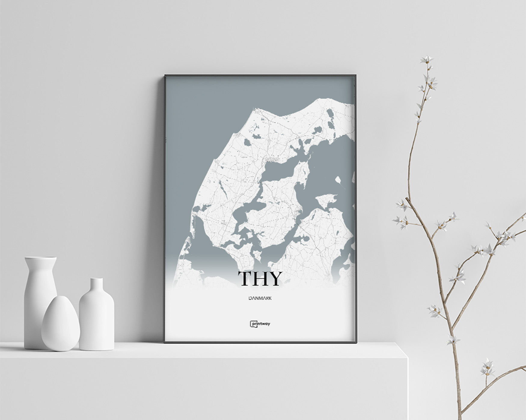 Thy Plakat 21×30 cm – Minimalistisk Vægkunst til Dit Hjem