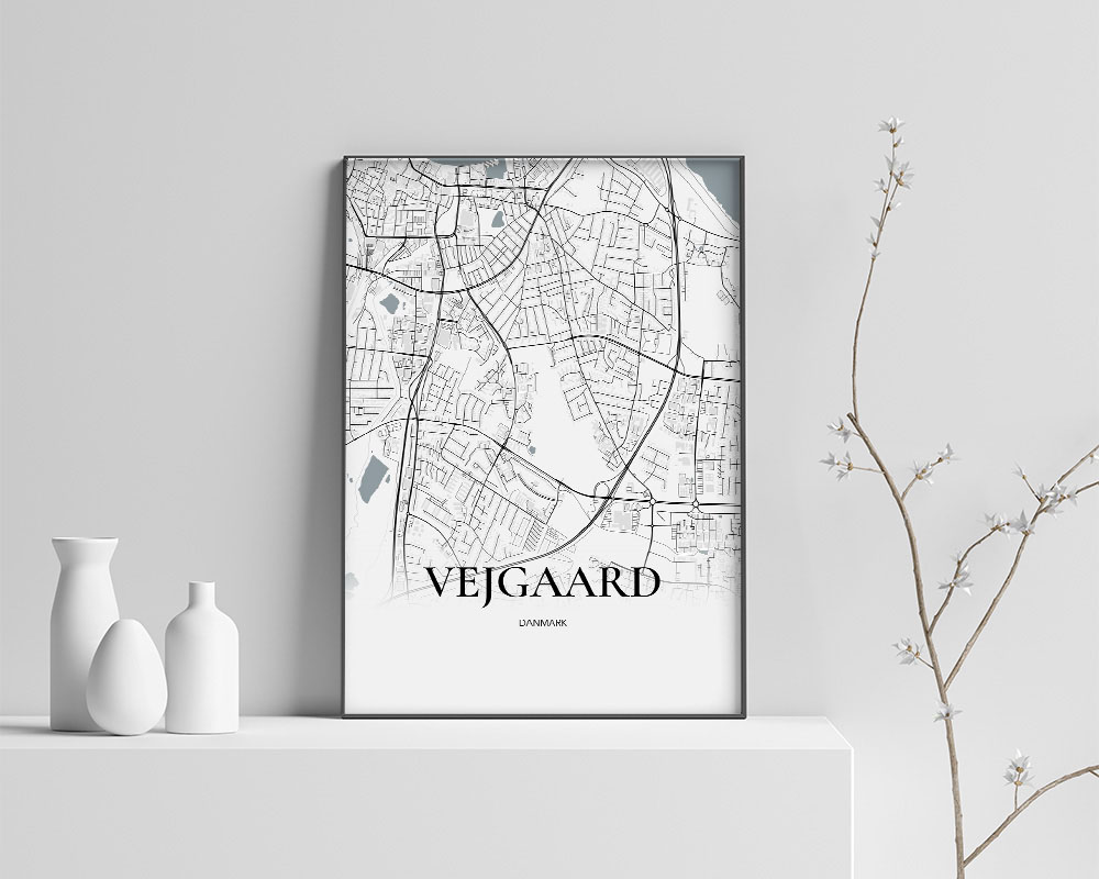 Vejgaard Plakat 60×84 cm – Elegant Minimalistisk Design