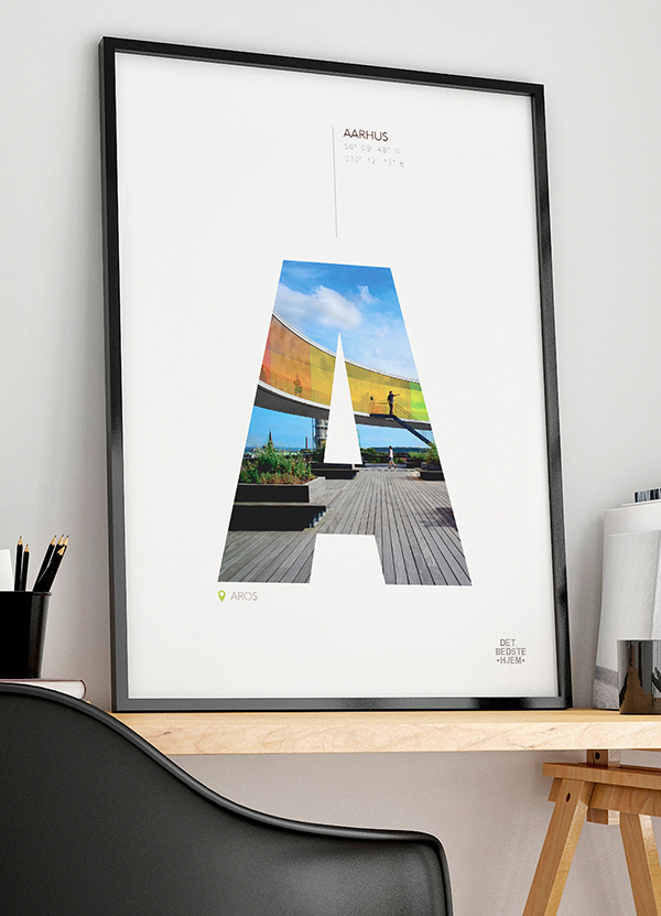 Aarhus Plakat - Aros Kunstmuseum med Regnbue, Kr. 199
