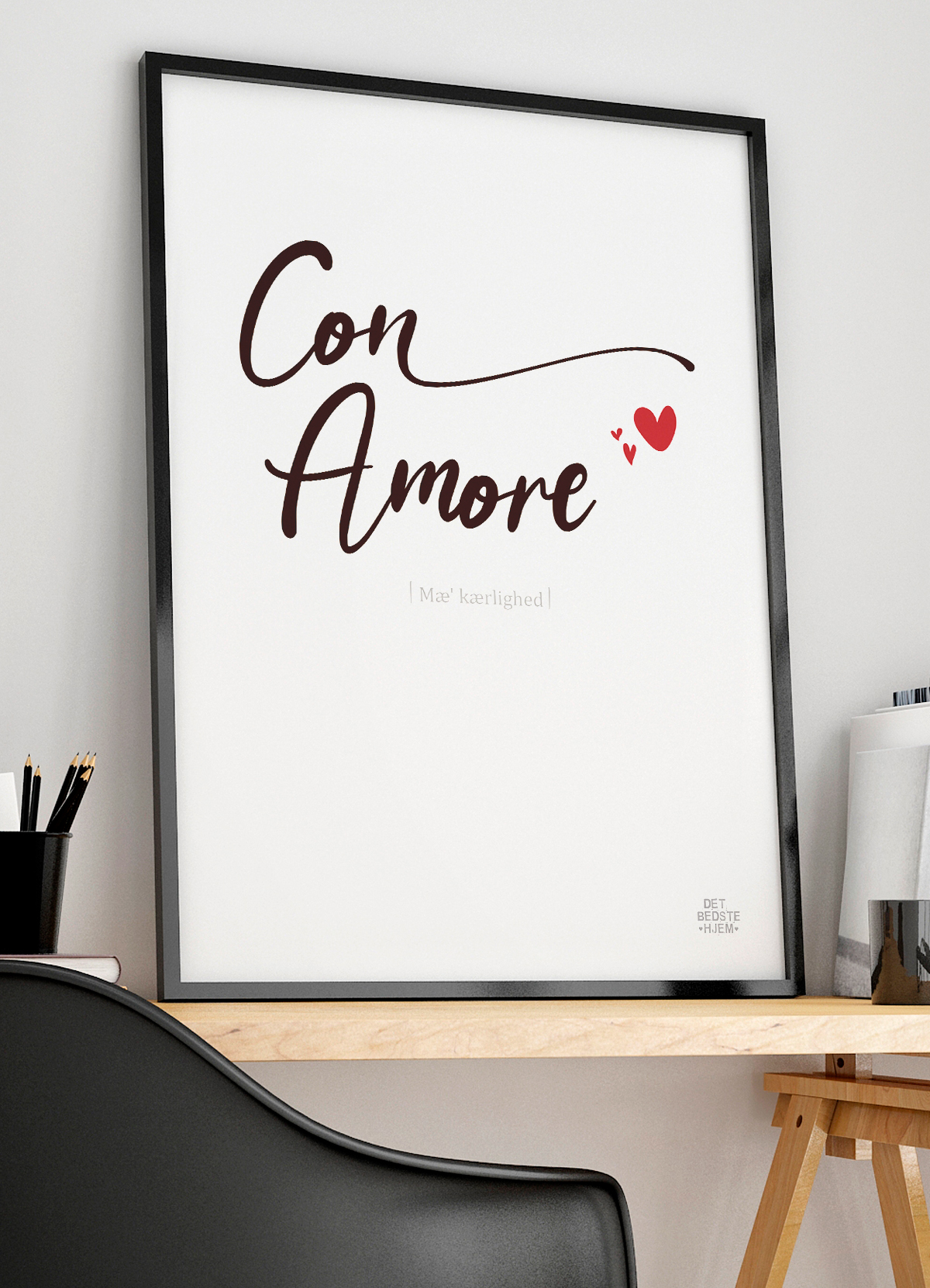 Con Amore Plakat - Kærlighed til Dit Hjem, A4 199 kr.