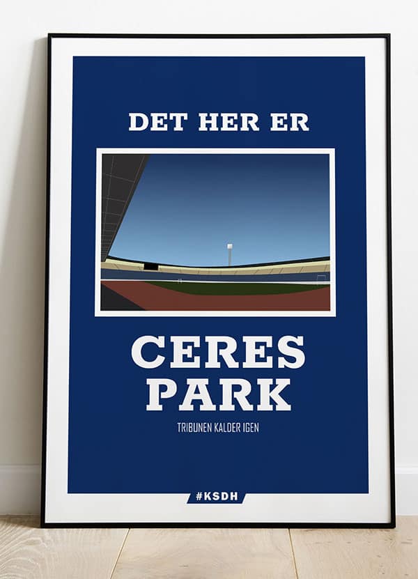 Ceres Park fodboldplakat – Grafisk kunst til hjemmet