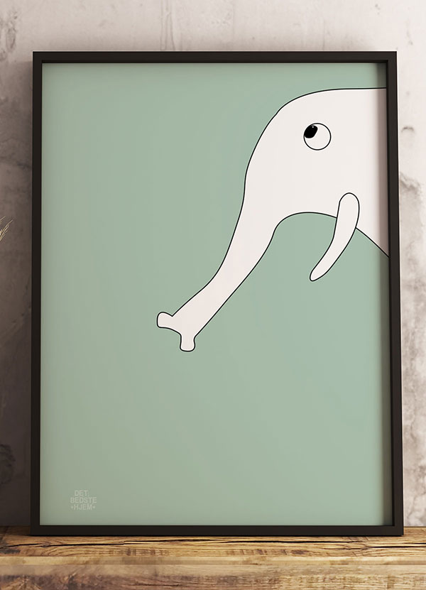 Elefant Plakat til Børneværelset – Kun 199 kr.