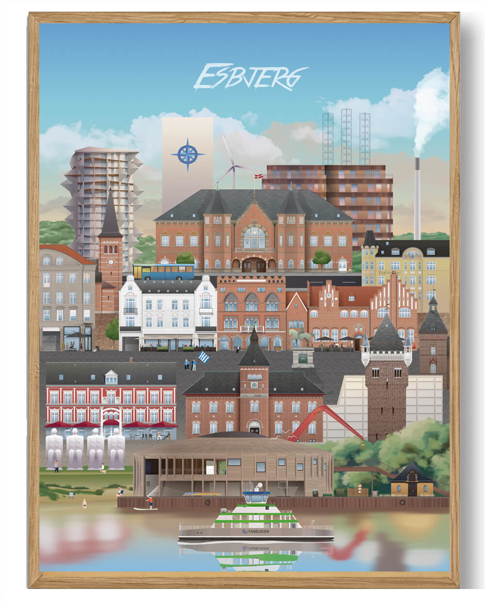 Esbjerg Plakat - Grafisk Hyldest af Martin Rahr