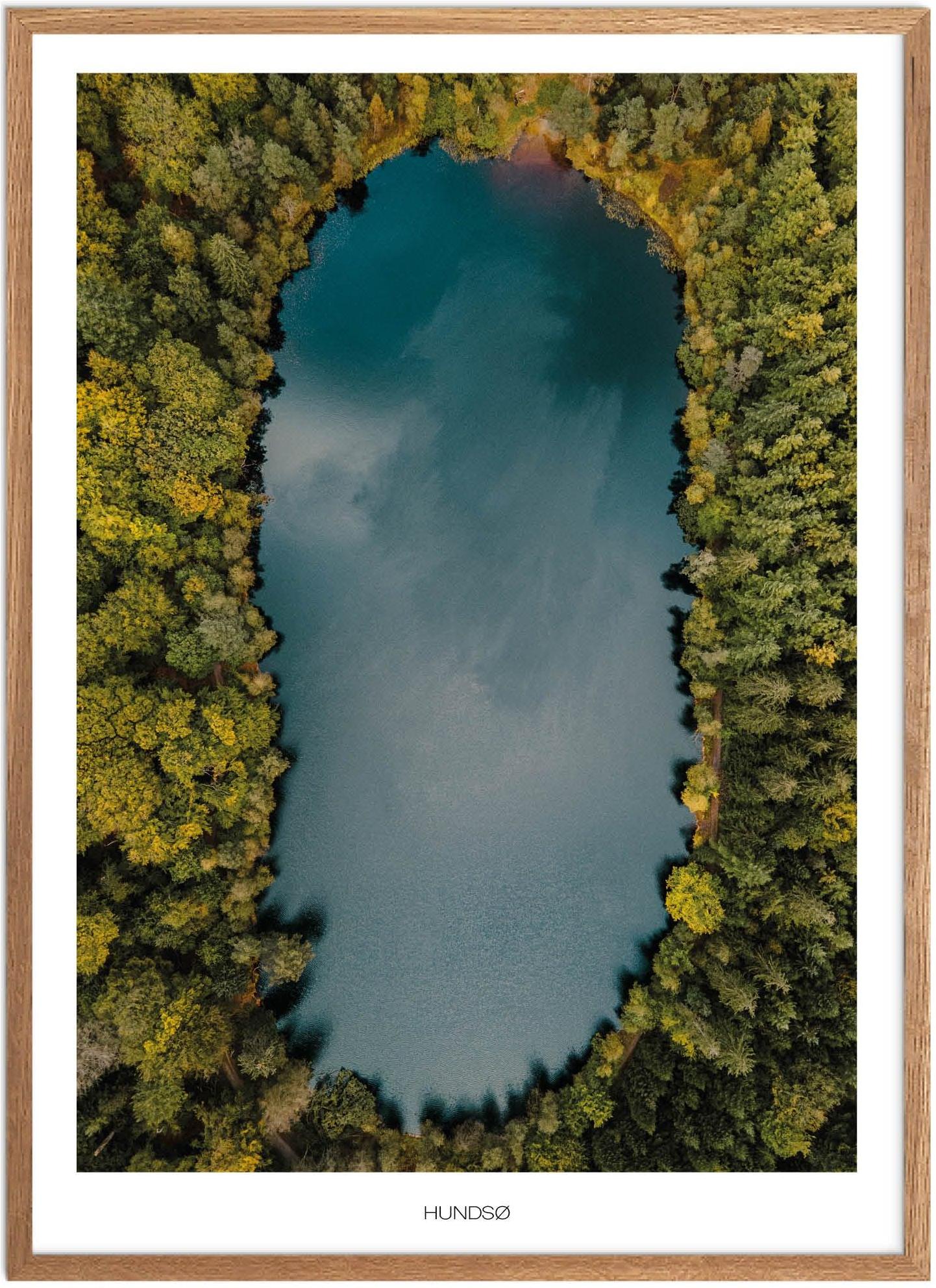 Hundsø Plakat - Naturplakat fra Østjylland