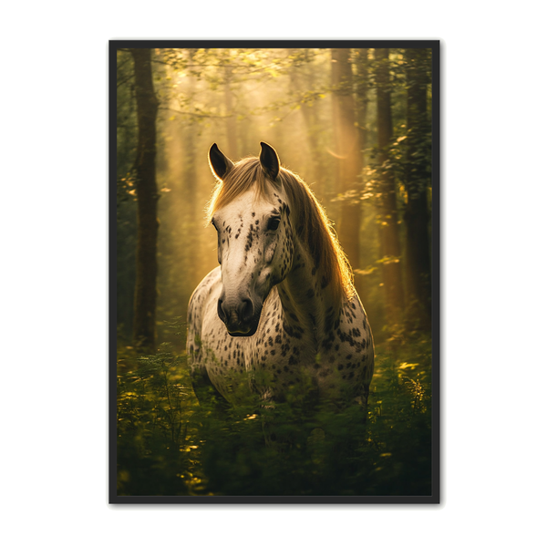 Hest Plakat 18 – Magisk Skovstemning til Dit Hjem