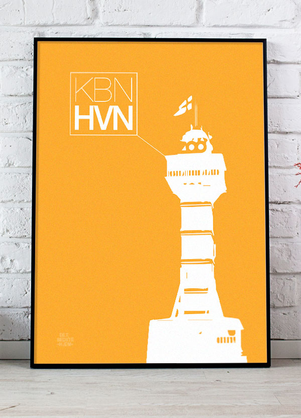 København Plakat med Zoo Tårnet - A4 Format, Kun 199 kr.