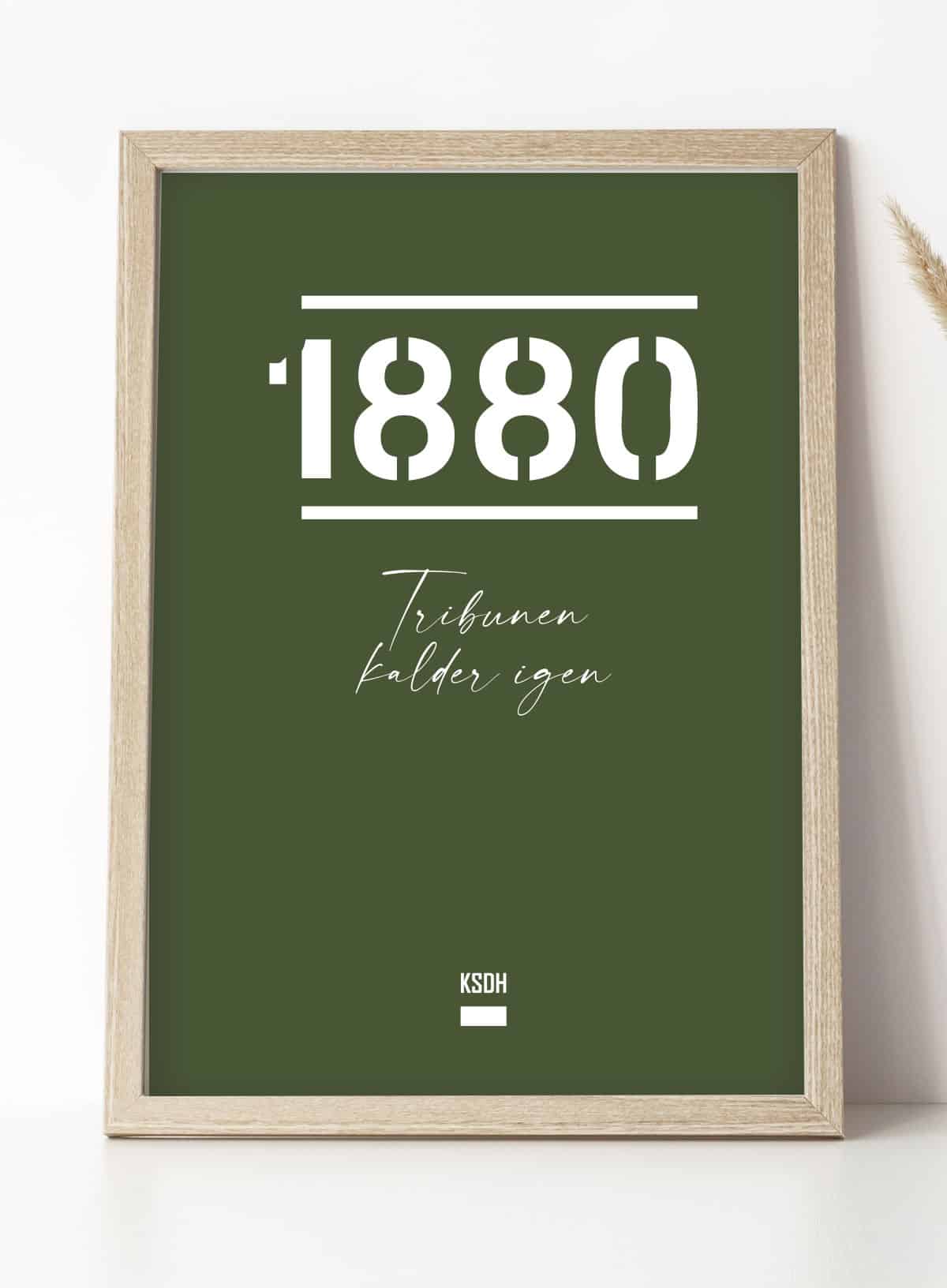 AGF Plakat 1880 – Støt Fodboldholdet – A4 Format
