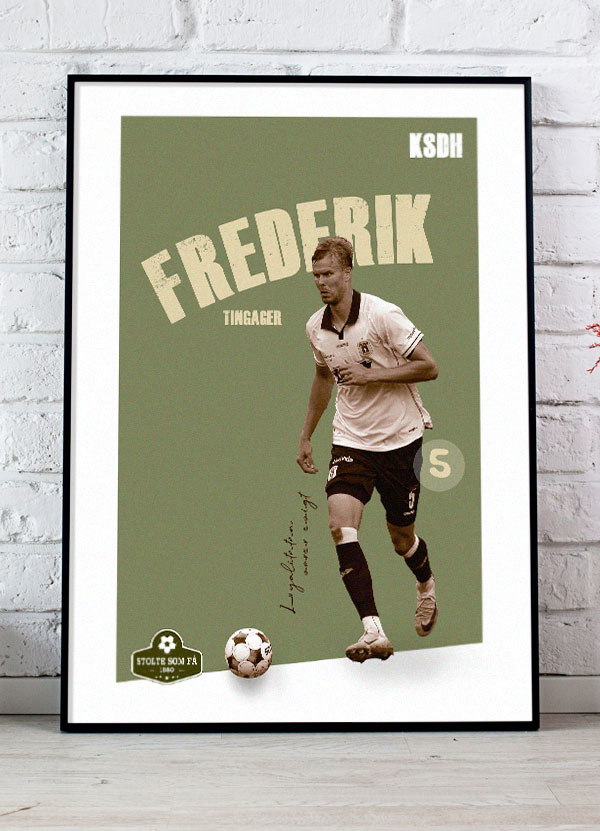 AGF Plakat af Frederik Tingager – Fodboldkunst til hjemmet