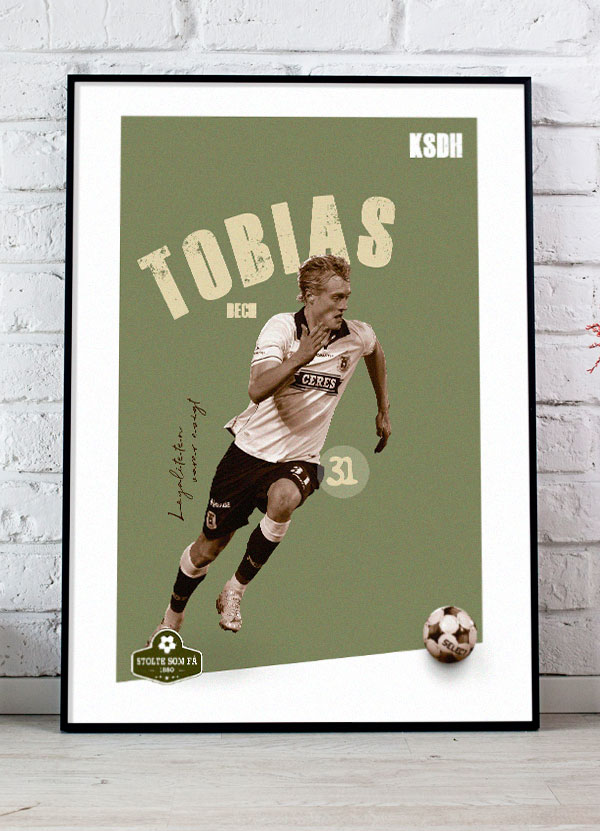 AGF Plakat af Tobias Bech – Støt dit hold! A4 Plakat