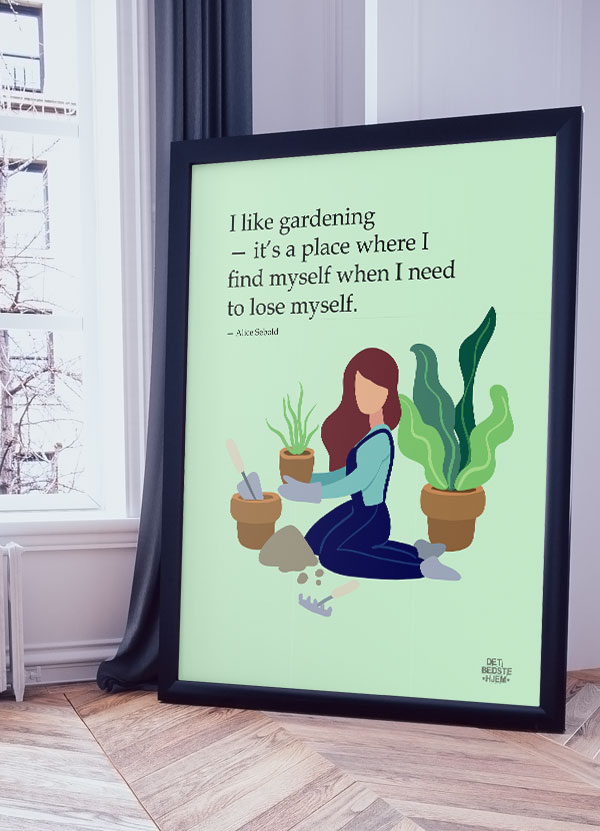 Find mig selv når jeg skal miste mig selv - Plakat A4 199 kr.
