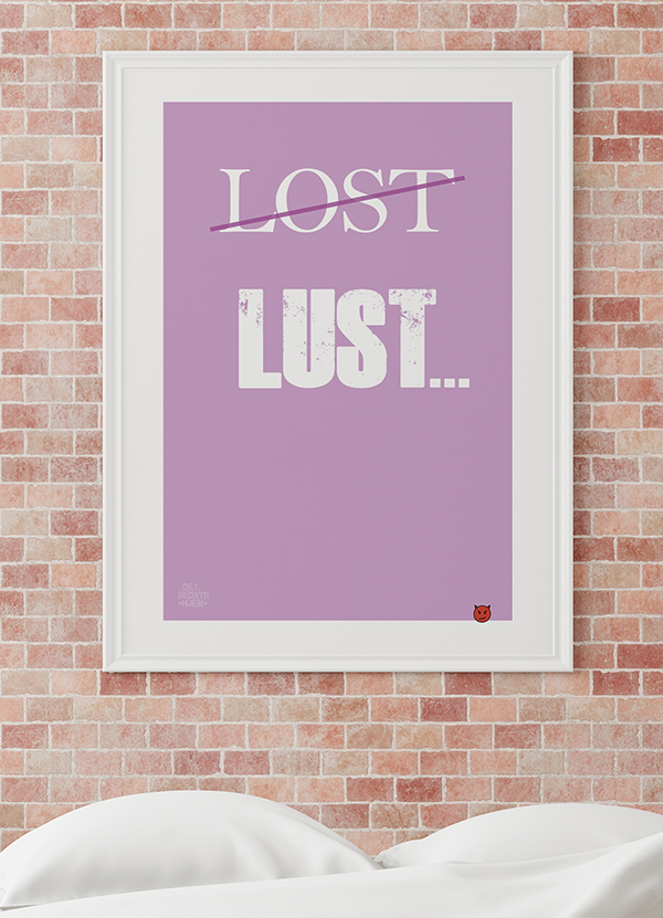 Lost - lust-plakat - 21 x 29,7 (A4) Kr. 199,-