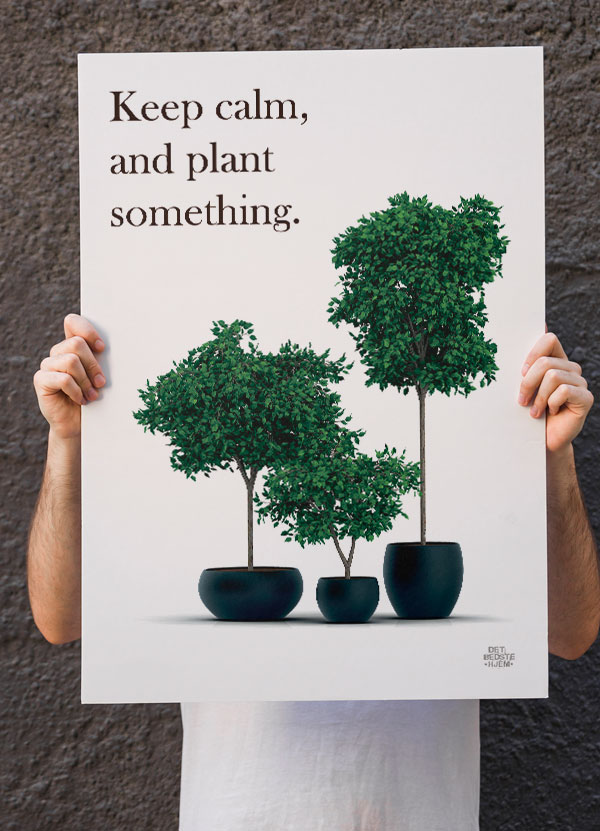Haveplakat - Plant noget - A4 Format til Kr. 199,-